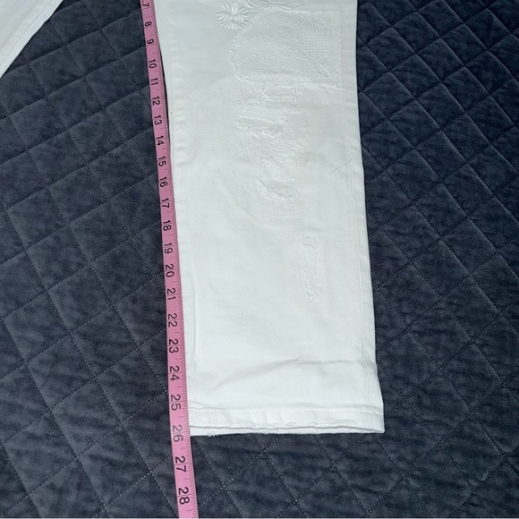 Lauren Ralph Lauren Girlfriend Jeans Women’s 8 Patchwork Embroidered Boyfriend - Picture 9 of 12